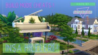 THE SIMS 4  İNŞA HİLELERİ  BUILD MODE CHEATS  Rveop  TÜRKÇE ANLATIM [upl. by Malissa]