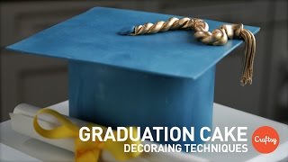 quotEasy Mortar Board Graduation Cake  Cake Decorating Tutorialquot [upl. by Fleece37]