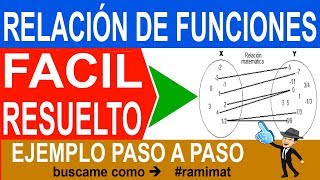 Que es una relación Concepto con un ejercicio resuelto [upl. by Winnie202]