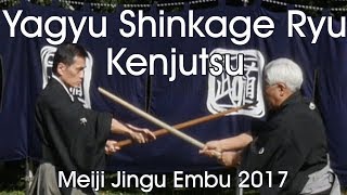 Yagyu Shinkage Ryu Heiho Kenjutsu  Owari Branch  Yagyu Koichi Soke  Meiji Jingu Reisai 2017 [upl. by Hildy]