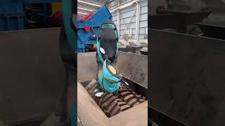 Watch This Scooter Get Completely Shredded 😱  Industrial Shredder Power [upl. by Holey]