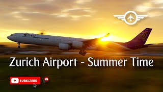 Zurich Airport  Summer Time [upl. by Starlene]