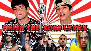 FINISH THE LYRICS FT Flamingeos amp ItsMichaelSilva [upl. by Hurst760]