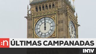 EL BIG BEN DA SUS ÚLTIMAS CAMPANADAS  21082017 [upl. by Sapphire]