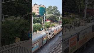 Sakarni Livery Wap7 Leads Saktipunj Express Furious Crossing shorts viral [upl. by Olly]