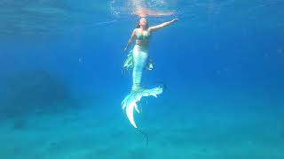 Real Life Mermaid swimming with her amazing Mermaid Tail [upl. by Neema]