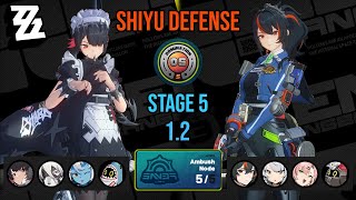 NEW Shiyu Defense Ambush Node 5 M0R0 Ellen DPS amp M0R0 Zhu Yuan DPS  Zenless Zone Zero v12 [upl. by Eednil]