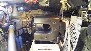 Inside the Leopard 1A5  Tank Gunnery Loading [upl. by Hsoj960]