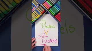 Soft pastels Vs Oil Pastels Which to use  Educational Art supplies [upl. by Enaasiali934]