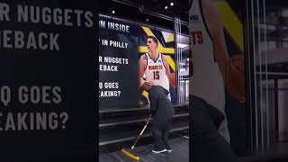 Chuck Brought Out The Broom After LakersNuggets Game 3 🧹🧹🧹  NBA on TNT [upl. by Ettennil]