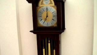 FHS WESTMINSTER CHIME LONGCASE GRANDMOTHER CLOCK [upl. by Narda]