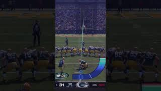 BRAYDEN NARVESEN FIELD GOAL MADDEN25 DREDDEUS greenbaypackers maddenshorts [upl. by Aldas733]