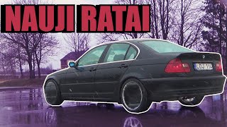 Žeminančios spyruoklės ir nauji ratai  BMW E46 [upl. by Miltie]