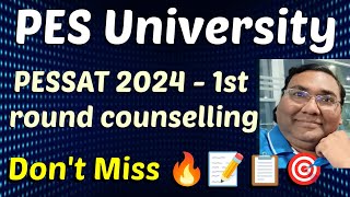 Pes University BangalorePESSAT Counselling processPESSAT cutoff 2024pes electronic City campus [upl. by Carthy]