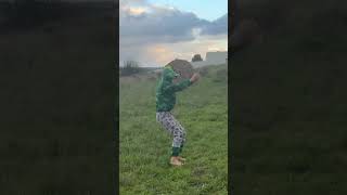 Funny touchdown dance with backflip parkour touchdown football touchdowncelebration shorts fy [upl. by Svetlana]