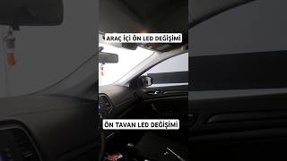 TAVAN ÖN LED MONTAJI  TAVAN LAMBA DEĞİŞİMİ Renault MeganClio Araç İçi Led Değişimi otomotif oto [upl. by Doralyn]