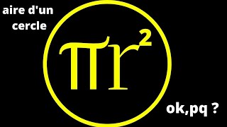 L aire d un cercle Comment trouver la formule [upl. by Ymmor]