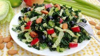 Summer Kale Salad Recipe  GetFitWithLeyla [upl. by Ahsaeyt]