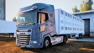 FARM JOB WITH DAF XG  REALISTIC DRIVING IN EURO TRUCK SIMULATOR 2 [upl. by Alamac]