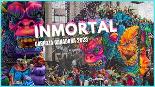 INMORTAL Carroza ganadora 2023  CARNAVAL NEGROS Y BLANCOS PASTO [upl. by Brag51]