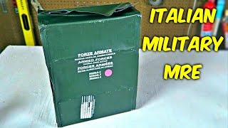 Testing Italian Military MRE 24Hr Combat Food Ration [upl. by Yregerg]