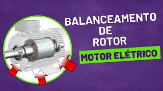 Balanceamento dinâmico de rotor de motor elétrico weg motoreletrico balanceamento engenharia [upl. by Euqinu]