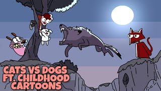 Cats vs Dogs  Ft Childhood cartoons  hindi storytime animation [upl. by Schiffman]