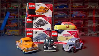 Thomasvilles Legends Louise Nash River Scott Junior Moon amp Smokey  Disney Pixar Cars Unboxing [upl. by Alaham]