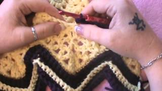 quotCrochet Ripple Afghanquot Video 3 of 3 [upl. by Naedan962]