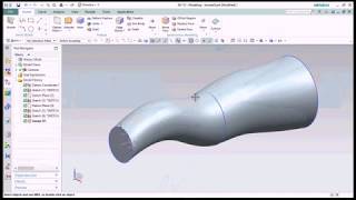 NX CAD TUTORIALS  SWEPT MULTISECTION SOLID [upl. by Donadee]