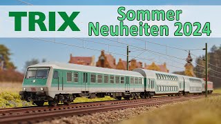 🚊🆕 Trix und Minitrix Modellbahn Neuheiten Sommer 2024  Spur H0 und N [upl. by Arbed]