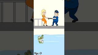 Save prisoner 😂 Level 32  puzzle mobile gameplay shorts funny [upl. by Noet]