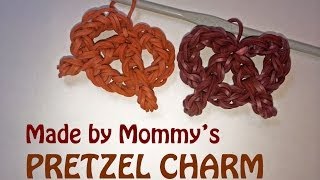 Rainbow Loom Pretzel Charm Using Just a Hook [upl. by Reiser407]