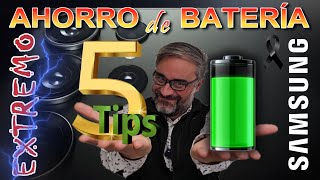 Los Mejores 5 Tips para AHORRAR y OPTIMIZAR la BATERÍA en tu Móvil Samsung Galaxy [upl. by Willie]