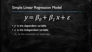 Video 1 Introduction to Simple Linear Regression [upl. by Spielman]