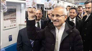 Bakan Uraloğlu quotGayrettepeİstanbul Havalimanı ulaşım süresi 30 dakikaya indiquot [upl. by Eanom]