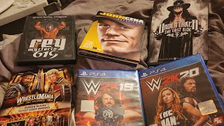 wwe dvd and wwe ps4 games pickups [upl. by Ydurt134]