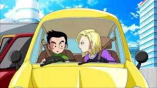 Krillin and 18 Stuck In Traffic English Dub [upl. by Airitac882]