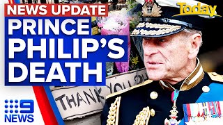 Prince Philips death UK in mourning World leaders react Harrys tribute  9 News Australia [upl. by Hunger]