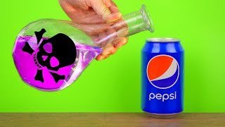 Sulfuric Acid VS Pepsi 7 Amazing Experiments [upl. by Anaeg]