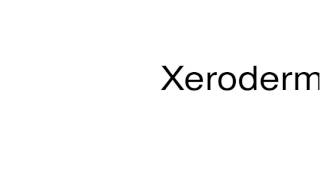 How to pronounce Xeroderma [upl. by Aihsoek]