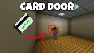 Unlocking the Future Key Card Door with Command Blocks Tutorial [upl. by Adihsaar]