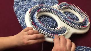 How To Loom Knit a Blanket Or Afghan In a Cable Knit Pattern [upl. by Bear740]