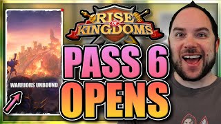 Pass 6 Opens rallies begin Warriors Unbound in Rise of Kingdoms [upl. by Wolpert614]