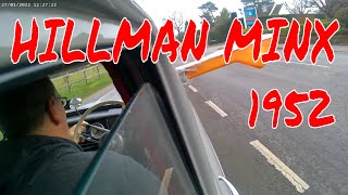 Classic British Cars a 1952 Hillman Minx on the road [upl. by Attennyl]