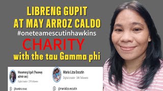 MARIA LIZA ESCUTIN CHARITY WITH THE TAU GAMMA PHIIndayTess [upl. by Aerised]