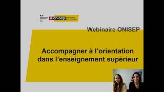 Webinaire Onisep  des ressources pour entrer dans le sup [upl. by Culver]