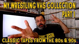 My Wrestling VHS Collection  Part 1  Classic WWF NWA WCCW amp USWA Tapes from 1980s and 1990s [upl. by Schlessel]