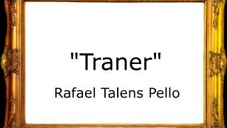 Traner  Rafael Talens Pelló Pasodoble [upl. by Ahsemac]