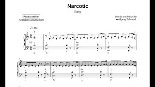 Narcotic by Liquido easyversion Accordioncover  best covers of popsongs [upl. by Jessabell874]